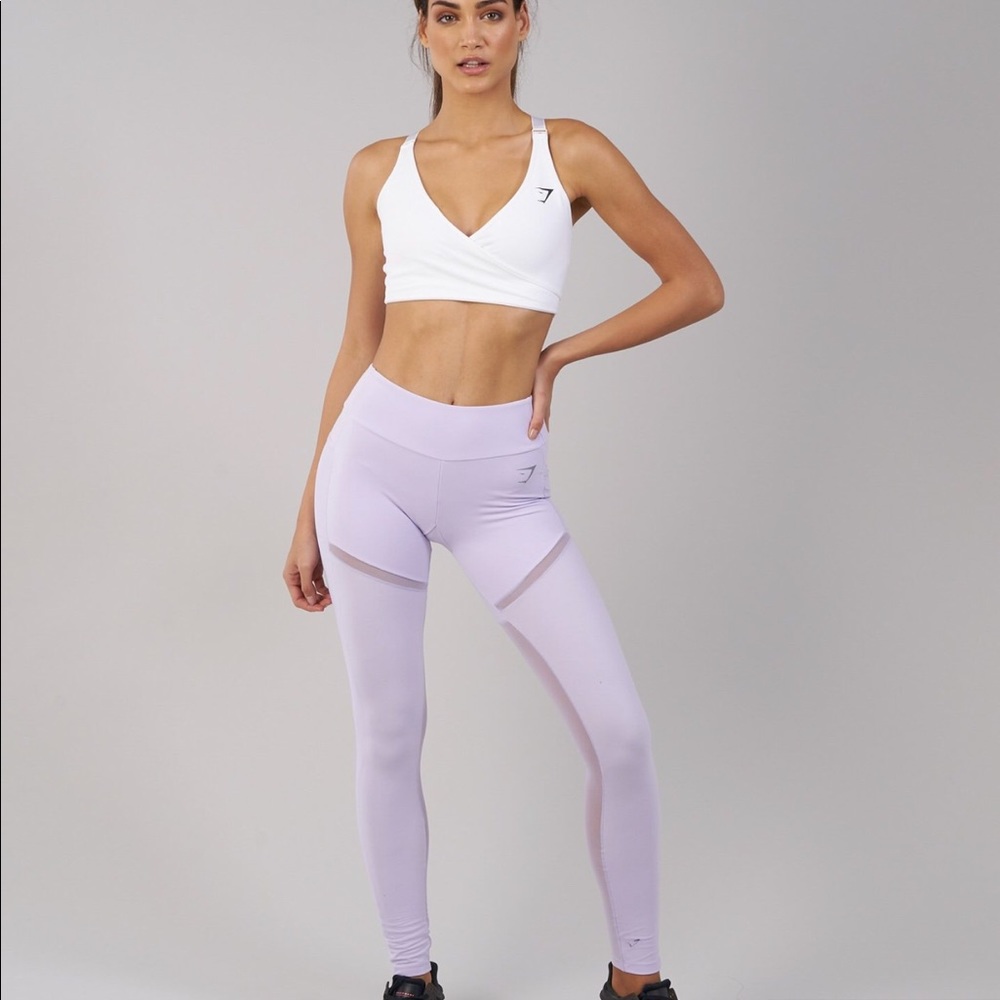 Simply mesh Leggings; Lilac